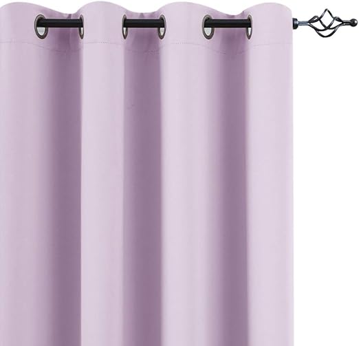 Amazon Com Vangao Room Darkening Curtain Lilac For Girls 63