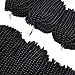 Leeons 3 Packs 8 Inch Fluffy Twist Hair Spring Twist Hair Braiding Ombre Colors Bomb Twist Hair Passion Twist Hair Ombre Crochet Braids Synthetic Braiding Hair Extensions (#1B-Black)