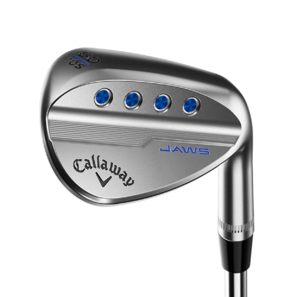 Callaway Golf MD5 Jaws Wedge (Chrome (2022)," 52 Degree (Left Hand), S Grind, 10* Bounce, Steel Shaft) Image