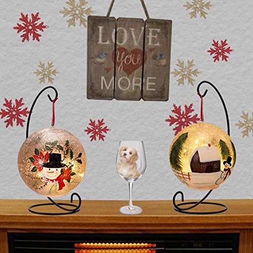 image for DaskFire Ornaments Display Stand Holder, Iron Ornament Display Hook fo