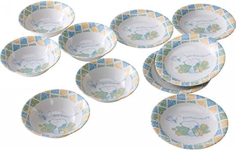 Amazon ピクニックスヌーピー プレート ボウル１０ピースセット キッチン用品 食器 調理器具 その他 食器 グラス カトラリー オンライン通販