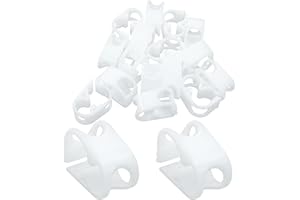 Zorveiio 20 Pcs Plastic Tubing Clamps, Adjustable Hose Shut Off Clamps for 1/4" - 1/2" Tube O.D., Laboratory Pinch Valve Flow Control Water Clip