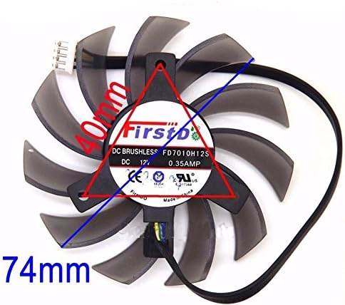 FD7010H12S 12V 0.35A 75mm 4 Pin Replacement Cooling Fan For GTX660 GTX670 GTX680 GTX690 Graphics Card Fan