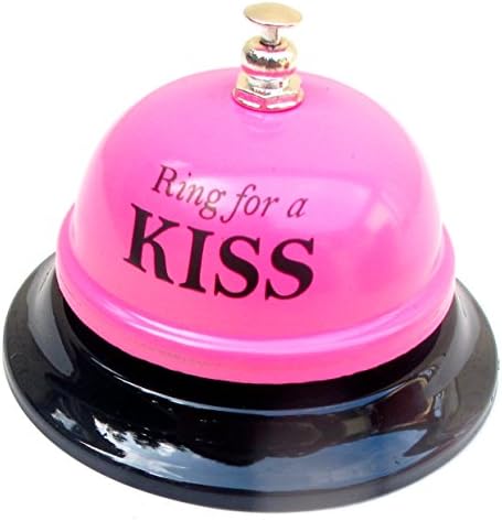 Christmas Pink Bell, ring bell for Kiss lovers gift., blank foot, 26