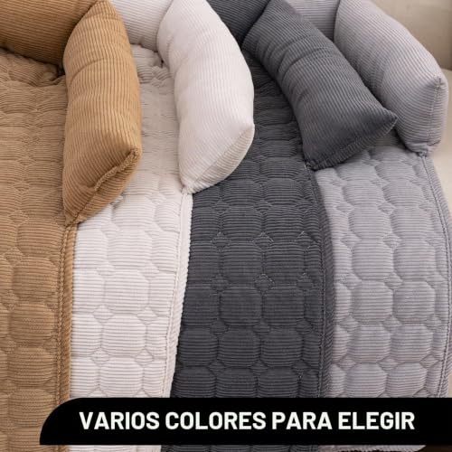 OKYUK Dog Bed, Sofa Protection for Pets, Cushion for Dogs, Handmade and Washable, Doormat for Dogs for All Sizes (Kunkelgrau Cloth, 75 x 75 cm)