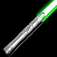 ELESKOCO Dueling Lightsaber Smooth Swing Heavy Duty Light Sabers Toy| Motion Control Metal Hilt FX Sabers with 12 Sound Fonts, RGB 16 Colors Changing, for Adults Teens Dueling, USB-C Recharge, Silver