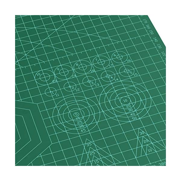 magnetiks Schneidematte 2er Set - DIN A3 und DIN A4 im 2er Set Schneideunterlage - selbstheilend doppelseitig grÃ¼n – Bild 7
