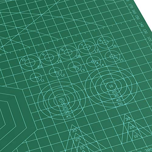 magnetiks Schneidematte 2er Set - DIN A3 und DIN A4 im 2er Set Schneideunterlage - selbstheilend doppelseitig grün – Bild 7