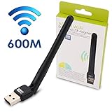 Motoraux 600Mbps Dual Band wireless USB wifi adapter,For Device of Windows XP / Vista / 7 / 8 / 8.1 / 10 (32/64bits) MAC OS X 10.11.X / 10.10.X / 10.9.X / 10.8.X /10.7.X (WiFi adapter)