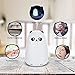 Homasy Essential Oil Diffuser, 160ml Adorable Panda-look Ultra-quiet Aroma Fragrance with Sleep Mode, 4-color Ambient Light, Waterless Auto-off for Baby, Home, Spa, Study, and Office-Whitethumb 4