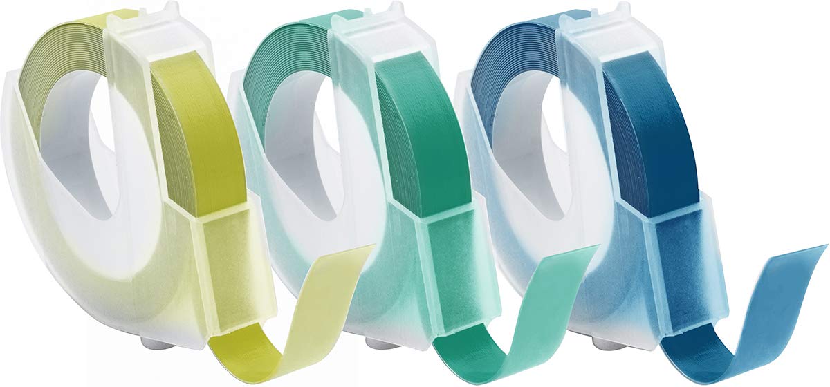 We R Memory Keepers Label Maker - 3/8 Tape - Mint, Green & Teal — image 1