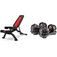 Bowflex SelectTech 552 Adjustable Dumbbells (Pair) 5.1S Stowable Bench