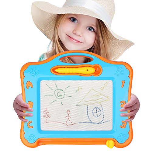 Magnetic Drawing Board, Portable Colorful Magna Doodle for Kid Learning Travel Size