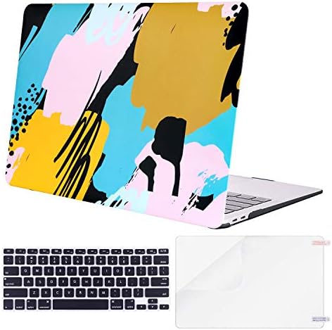 TeenGrow MacBook Air 13 inch Case 2018 Release A1932, Rubber Coated Plastic Hard Case Shell & Keyboard Cover & Screen Protector Only Compatible New Version Mac Air 13", Art