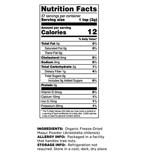 Terrasoul Superfoods Organic Maqui Berry Powder, 4 Oz - Freeze-Dried | Antioxidants - Image 5