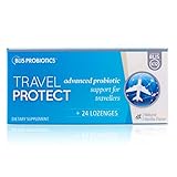 BLIS TravelProtect with High Potency BLIS K12, 2.5 Billion CFU Oral Probiotic to Support Your Throat Health & Immunity While Travelling or Flying, Sugar-Free, 24 Lozenges
