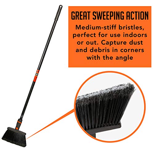 SWOPT MultiSurface Angle Broom + 48" Steel Handle, Standard Combo