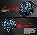 Ireloj Men's Large Dual Dial Analog Digital Quartz lectronic Sport Watch Water Resistant,Blue