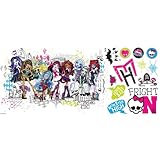 Roommates Rmk2256Gm  Monster High Group Peel And Stick Giant Wall Decals