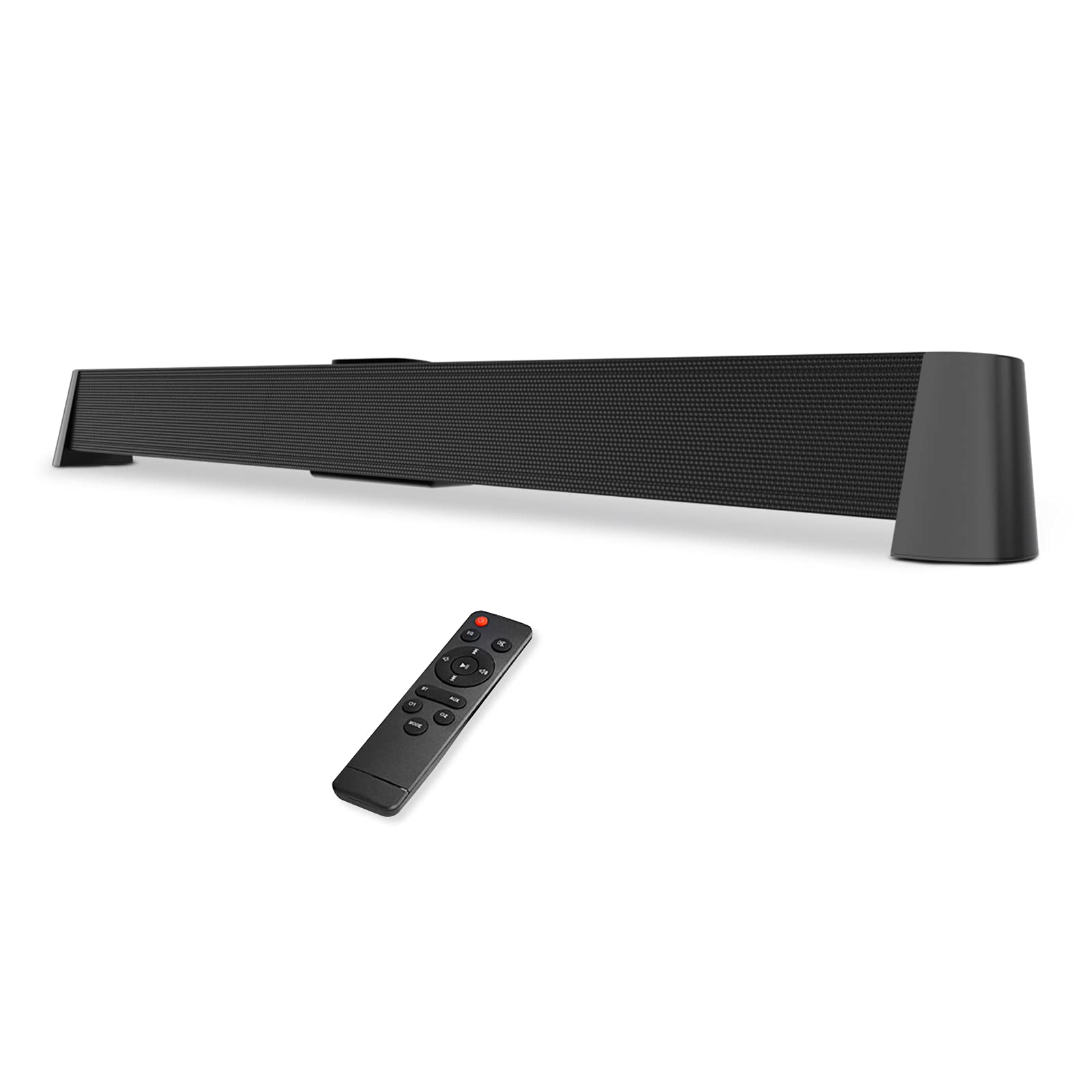 MOSEING Soundbar for TV and Computer Sound Bar Built-in Subwoofer with 2.1 Surround Sound and Remote Control Bluetooth AUX USB Multi-Connection (31 Inch)