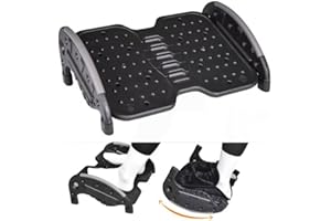 Scalebeard Rocking Foot Rest for Under Desk at Work,Two Mode of Use Footrest with Removable Warmer Feet Pocket for Home,Office,Gaming,Computer,Ergonomic Foot Stool with Massaging Beads for All Seasons