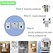 Automatic Toothpaste Dispenser Double Toothpaste Squeezer Kids Hands Free with Electronic Watch 5 Toothbrush Holder with Super Sticky Suction Pad - Shower Bathroom Accessory set（Water Drop）