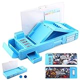 GDpowerseller Students Multifunction Stationery Pencil Case Korean Sky Blue Box (Sky Blue)