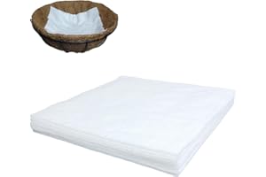 MENGMAIN Hanging Basket Self Watering Liner, 11.8 X 11.8” Planter Liner Absorbent Pad Water Catcher for Hanging Basket Coconut Liner Self Watering Mat Plant Insert Watering Devices (10Pcs, 11.8 * 11.8'')