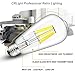 CRLight 8W 6000K LED Edison Bulb Daylight White 800LM Dimmable 80W Incandescent Equivalent, Replace 16W Compact Fluorescent CFL Bulbs, E26 Base Vintage ST64 Clear Glass LED Filament Bulbs, 3 Pack