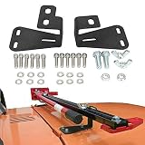 Samlighting Hi-Lift Jack Mount Hinge Mounting Hood Bracket for Offroad JEEP Wrangler CJ 1944-1986/YJ 1987-1995/TJ 1997-2006 Black Pair