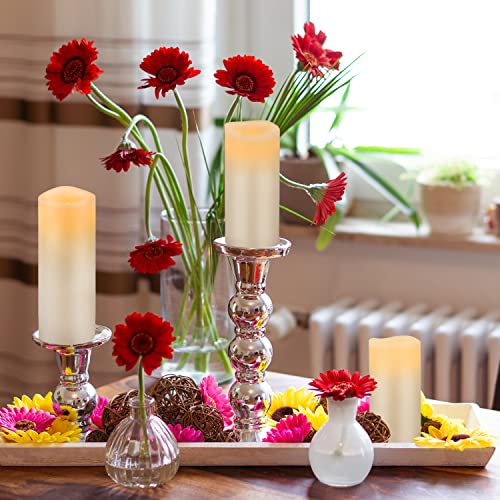 Candlium Flameless Candles Battery Operated Candles Ivory Real Wax Candles 9 Pack (D 2.2\
