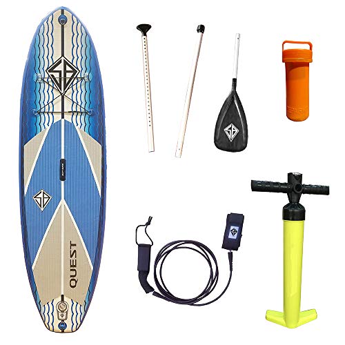 Scott Burke Burke 9' Inflatable Stand Up Paddleboard, Blue Pricepulse