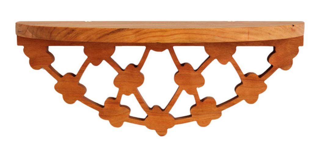 Solid Cherry Floating Shelf, for Spices, Photos, Entryways & More (Bloom)