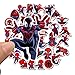 Spider-Man Stickers Laptop Stickers Waterproof Skateboard Snowboard Car Bicycle Luggage Decal 35pcs Pack (Spider-Man)