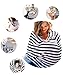 Nursing, Breastfeeding, & Carseat Cover - Premium Fabric - Multi Use Baby Car Seat Canopy: Covers Up Stroller, Shopping Cart, and High Chair: Stretchy Infinity Scarf, Boys and Girls Babies Shawl