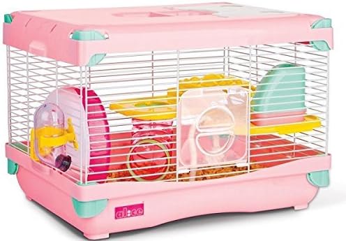 Exploration Land Hamster Cage Size 36 x 27 x 25 cm, Pink