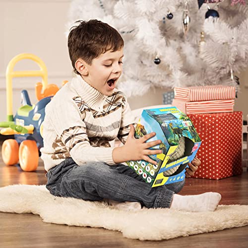 EARTH'SCODE Jumbo Dinosaur Eggs Excavation Dig Kit, Dino Egg with 12 Unique Dinosaurs Toys Inside, Discover Dinosaurs Archaeology Science STEM Crafts Best Holiday & Birthday Gifts for Boys & Girls