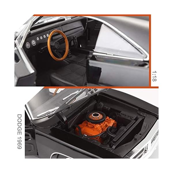 NYDZDM Auto Modellauto 1:18 Dodge ChargerR/T Simulation Legierung Druckguss Spielzeug Ornamente Sportwagen Kollektion… – Bild 6