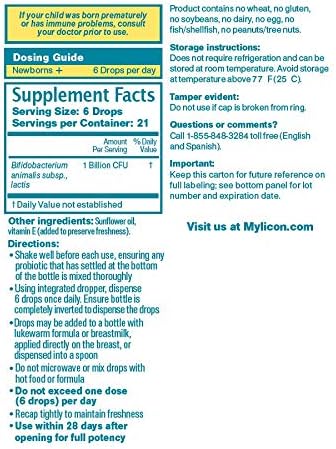infants mylicon daily probiotic drops