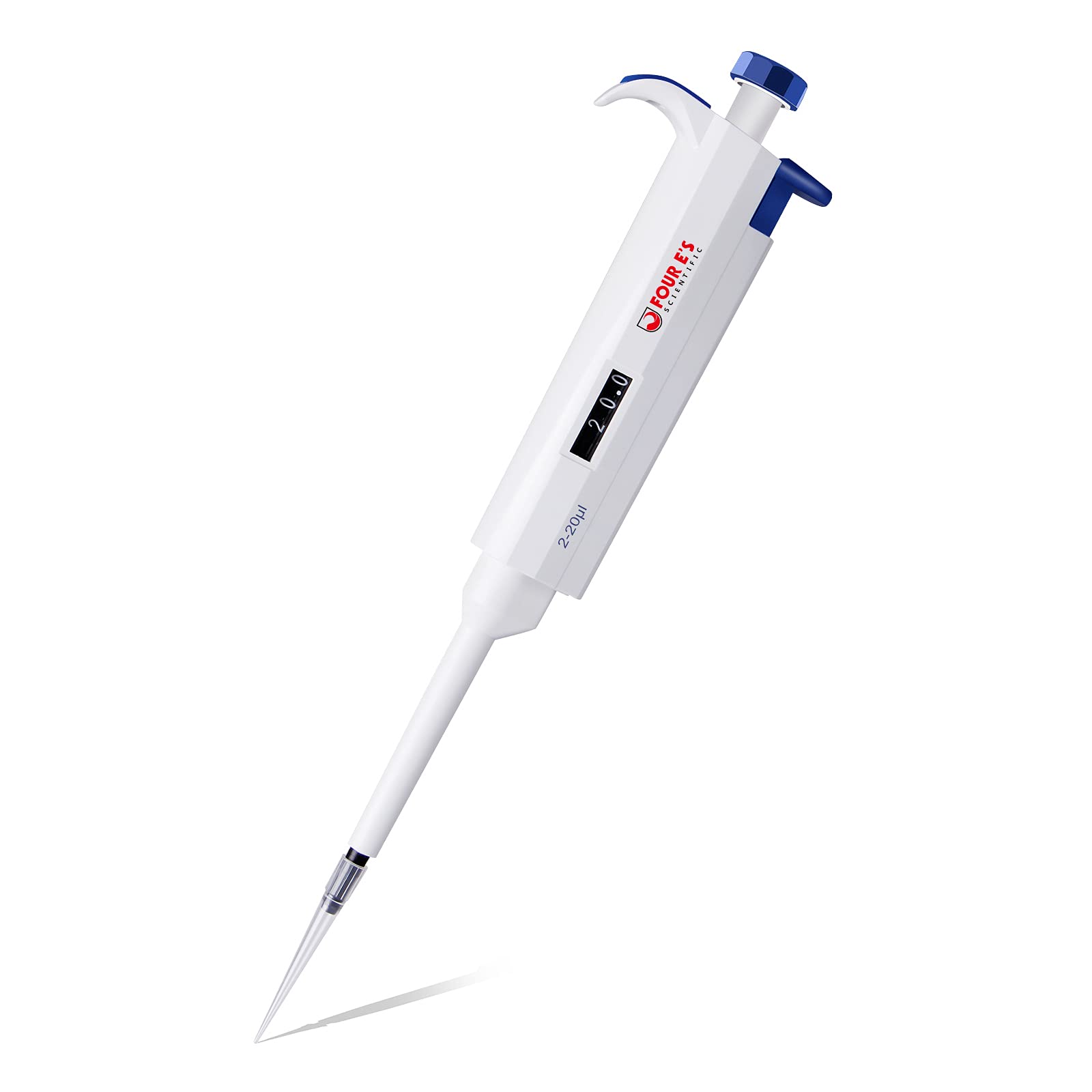 Single Channel Pipettors, 20μl Lab Variable Micropipette Single-Channel Pipettor High Accurate Autoclavable Pipettor, 2-20μl