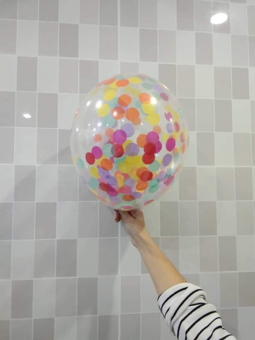 24 Pieces Rainbow Multicolor Confetti Balloons | PREFILLED 12 Inch Latex Party Balloons with Bright Rainbow Confetti | Party Decorations, Wedding & Engagement, Bridal, Proposal (Colorful): Toys & Games