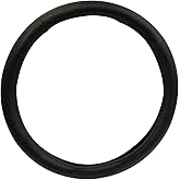 RoadPro RPSW3006 Black 18" Genuine Leather Steering Wheel Cover