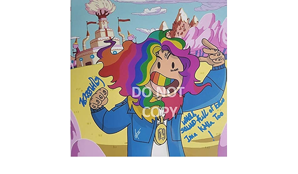 Tekashi 69 6ix9ine Day69 Reprint Signed 12x12 Album Art Poster Photo Rp At Amazon S Entertainment Collectibles Store