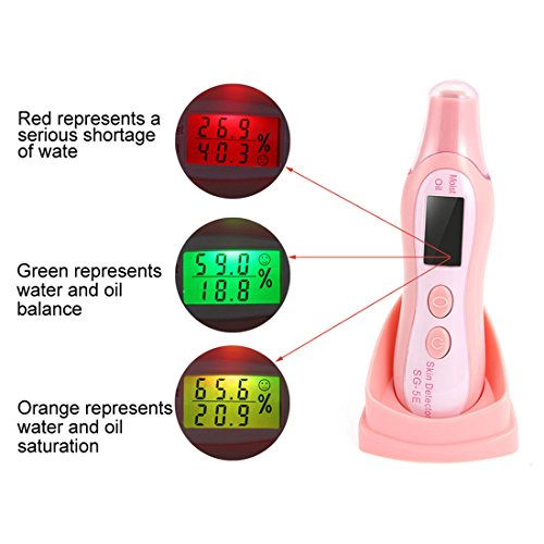 Digital Precision Skin Sensor Tester Facial Moisture Water Oil Detector Analyzer
