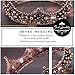Aukmla Gold Queen Crowns and Tiaras Gothic Rhinestones Bridal Crown Wedding Party Headband Prom Hair Accessories for Women and Girls (Bronze-2)
