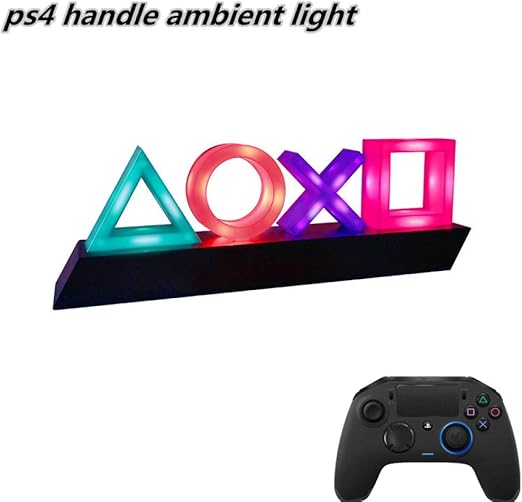 Amazon Co Jp ゲームアイコンライト カラフルなled部屋の雰囲気3速調整アイコンライト Ps4コントローラーに最適 Multi Colored ホーム キッチン