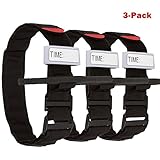 Tourniquet: Made for First Aid Response, Hiking and Emergency Kits, for Severe Emergencies and occluding Blood Flow--Black, 3 Packs