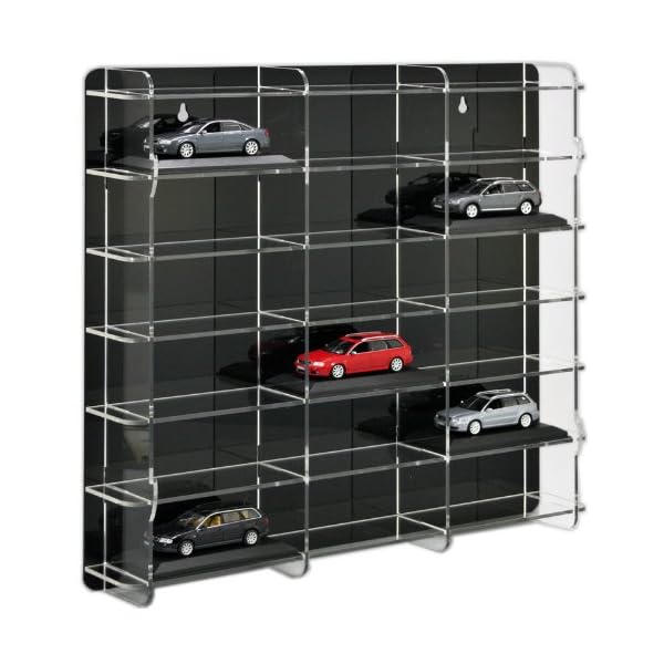 Sora.de Modellauto Vitrine 1:43 mit schwarzer Rückwand – Bild 3