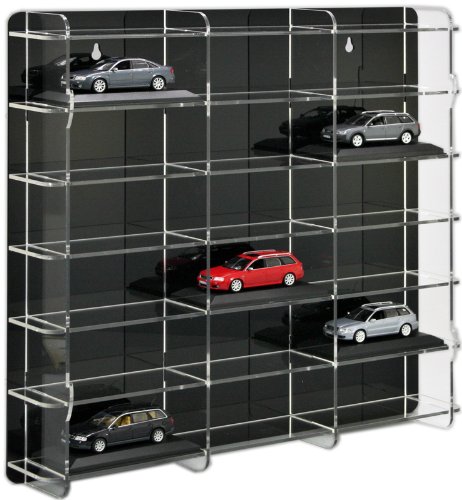 Sora.de Modellauto Vitrine 1:43 mit schwarzer Rückwand – Bild 3