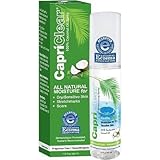 Capriclear 100% Coconut Oil Spray - All Natural Moisture for Dry/Sensitive Skin, Stretchmarks, & Scars - Fragrance Free & Hypoallergenic - Net Wt. 1.9 FL OZ (56 mL) Each - Pack of 2